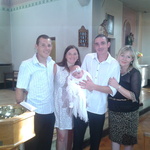 Charlotte-mae christening 9.9.12 her godparents