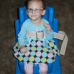 MILEY IN HER CHAIR