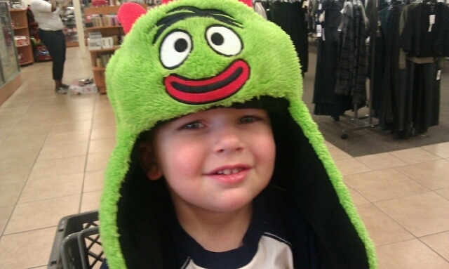 Jr in his new favorite hat