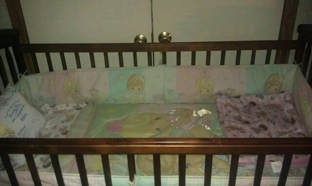 Hailey's crib :)) (got the crib bedding for only $20 brand new)