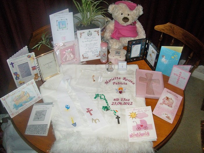Some of Marietta's Baptism gifts