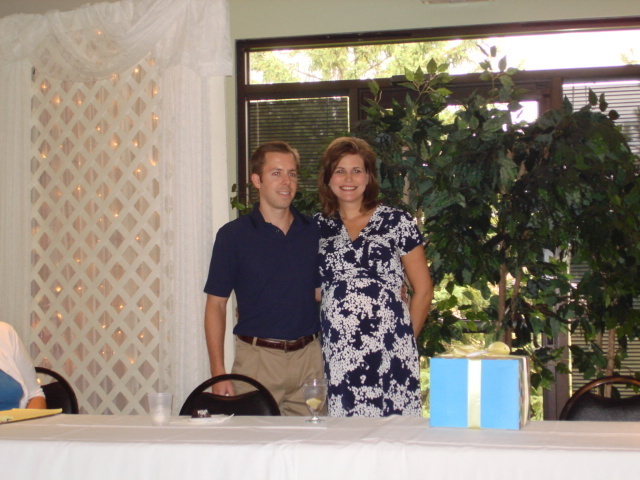 Hubby and I at our baby shower- 30Sept12
