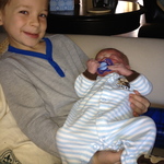 Carter with Hunter