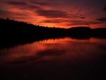 A stunning sunset at Goldeye Lake