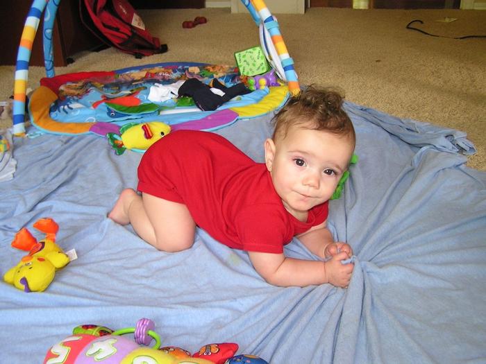 6 months 1 week and on the verge of crawling