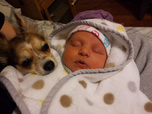 My girls <3 Protecting her little sister =)