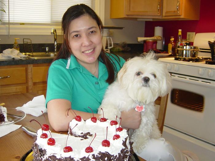 my recent birthday with cookie