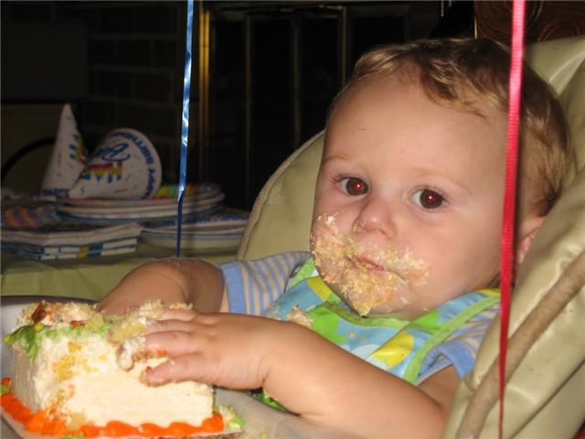 AJ loved his cake!