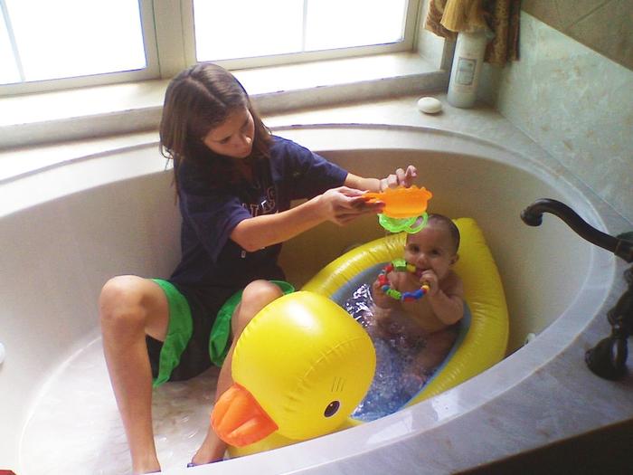 My new rubber ducky tub!!!