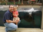 Our Great Neice Brianna at the West Edmonton Mall Sea Lion Pool!