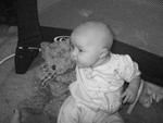 Aubree & her teddy bear