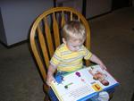 andrew with his number book:) 18 months