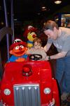 Lucas with Ernie and Bert