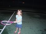 trying to play tennis