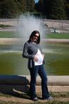 In front of the fountain at Biltmore Estate