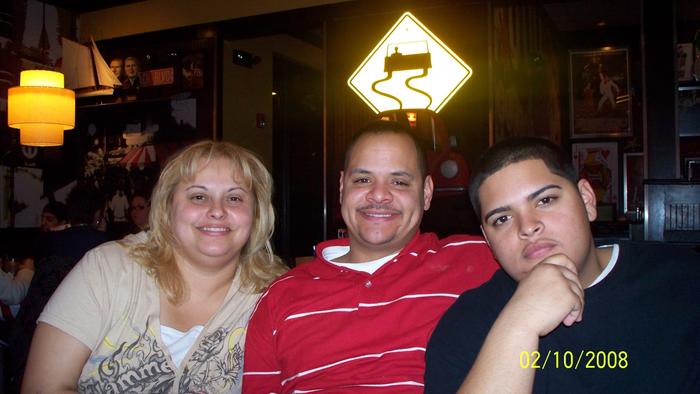 my mom, dad and brother