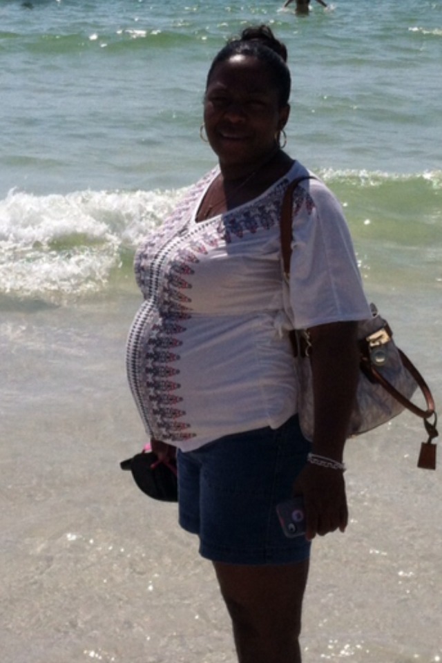 Mommy at the beach 29 weeks 5 days...5/16/13