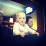 Harper loves Hockey games!