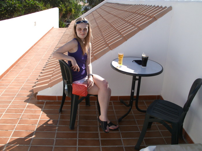 Me on the roof of my mum and stepdad's villa in Tenerife Jan 2013 - before hypo diagnosis
