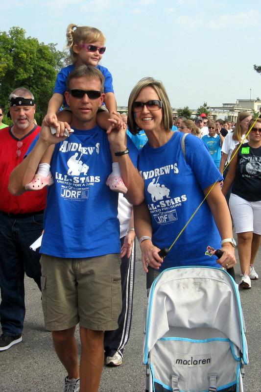 Us at a walk to cure diabetes for my cousin's son
