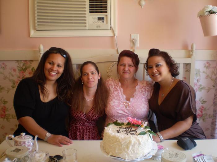 My 3 daughters and I celerbrating my B-Day