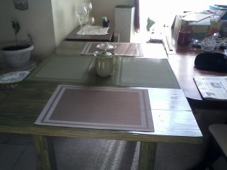 Completed table. Excuse the mess. Dining room was my 1st building area