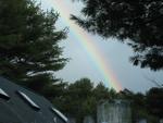 rainbow in my backyard