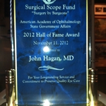 American Academy of Ophthalmology Hall of Fame Award 2012