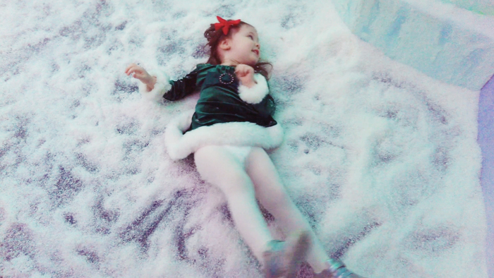 First Snow Angel. Isn't she lovely :)
