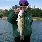 Maxy's 4 lb bass catch and release
Lake Nacimiento 
California 