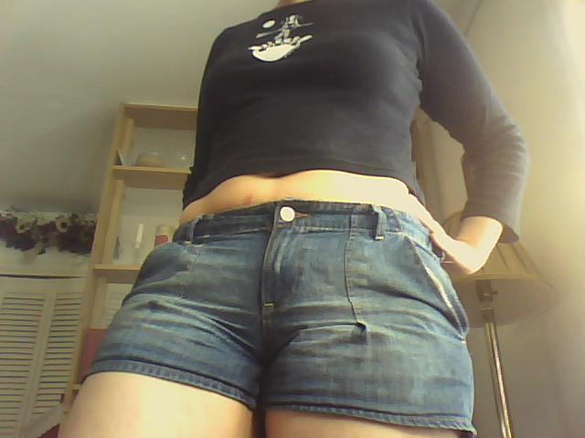 These shorts were too small to wear a year ago.