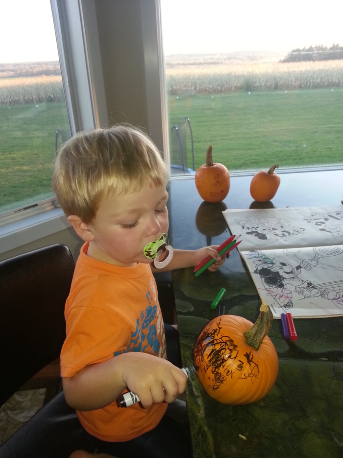 pumpking carving...or well sort of 
