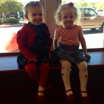 Alexis and her cousin Eve. They are 8 days apart :)