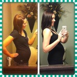 20 weeks first pregnancy (girl) vs. 20 weeks second pregnancy (boy)