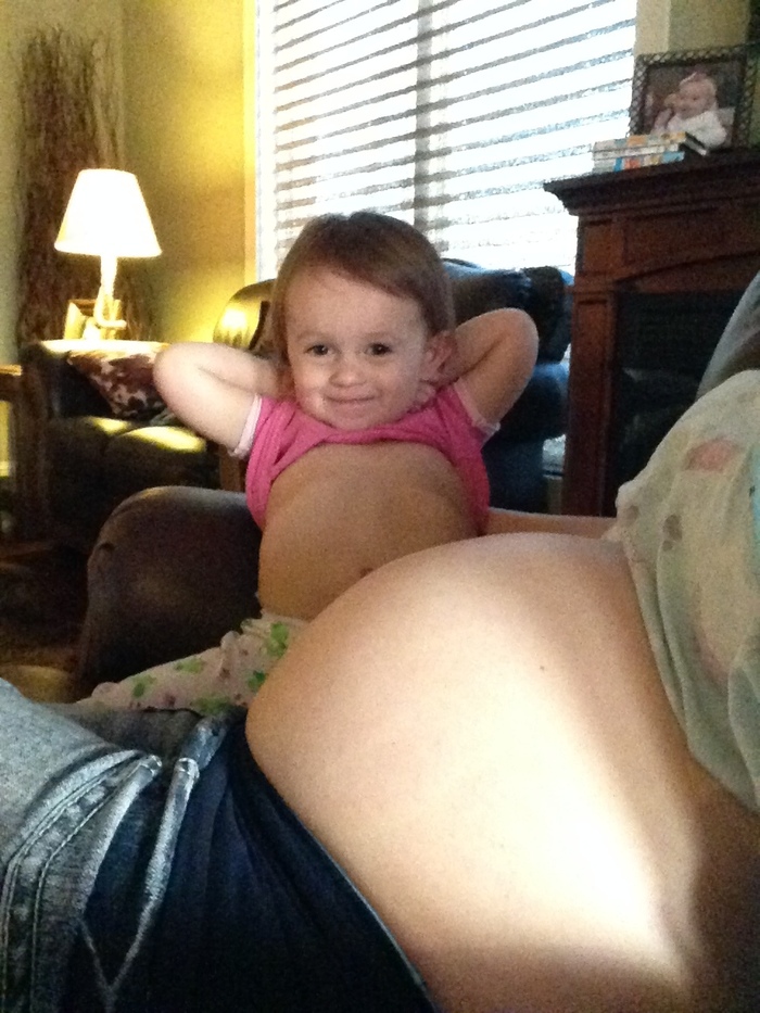 oh you know...just sitting around the house with our bellies out LoL!!