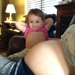 oh you know...just sitting around the house with our bellies out LoL!!