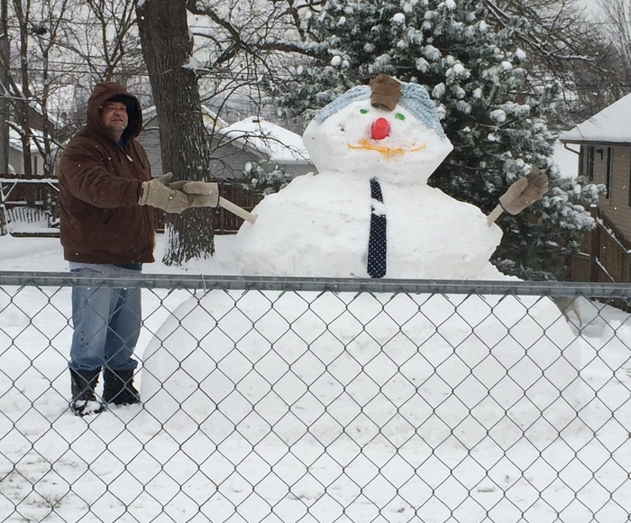 having fun 2014 me & my snowman