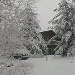 My home in the icy winter Canada
