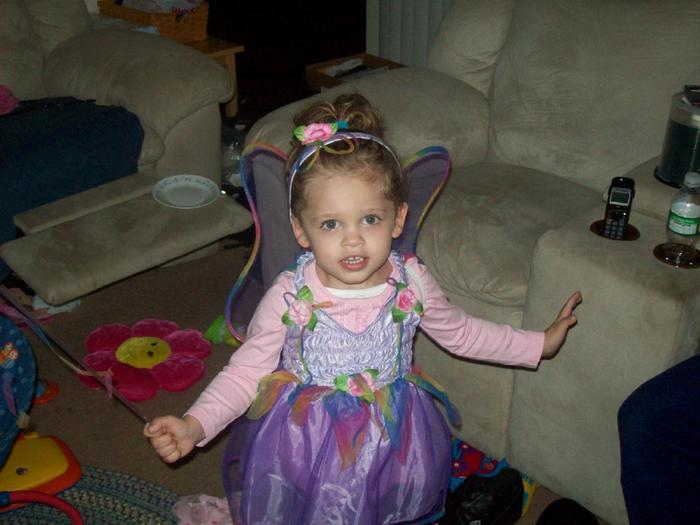 My niece for Halloween as a Purple Fairy!
