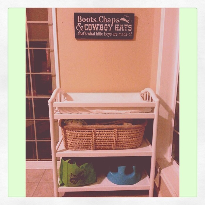 Changing area in the nursery :)