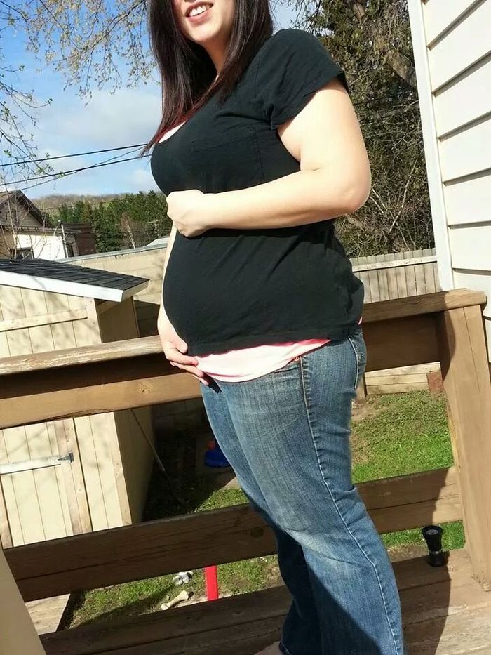 my 4 year old took this pic. 17 weeks, 3 days