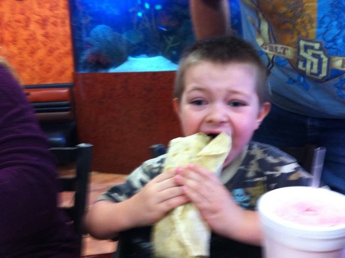 big burrito for a small boy 