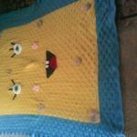 Knitted Spongebob Blanket