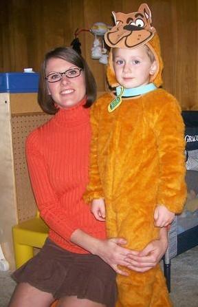Scooby Doo and Velma (daughter Alicia and grandson Aidan)