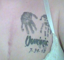Dominic's handprints :)