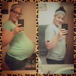 10 days post partum with Harrison! Down 23 pounds, just 11 more to go! 