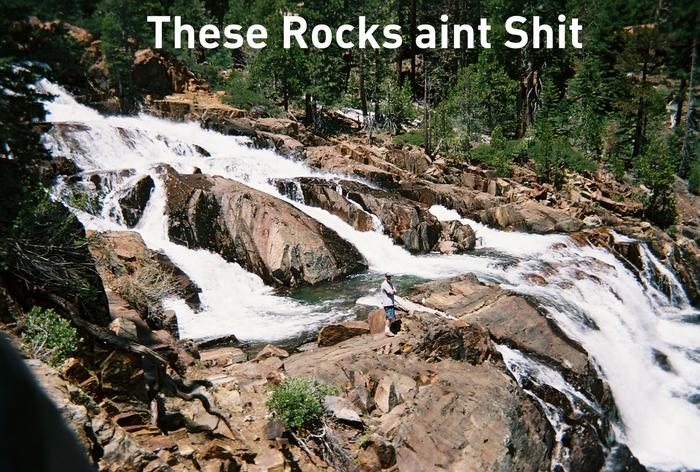 Rock waterfall
