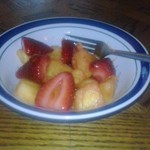 Fresh Pineapple and Strawberry Snack
