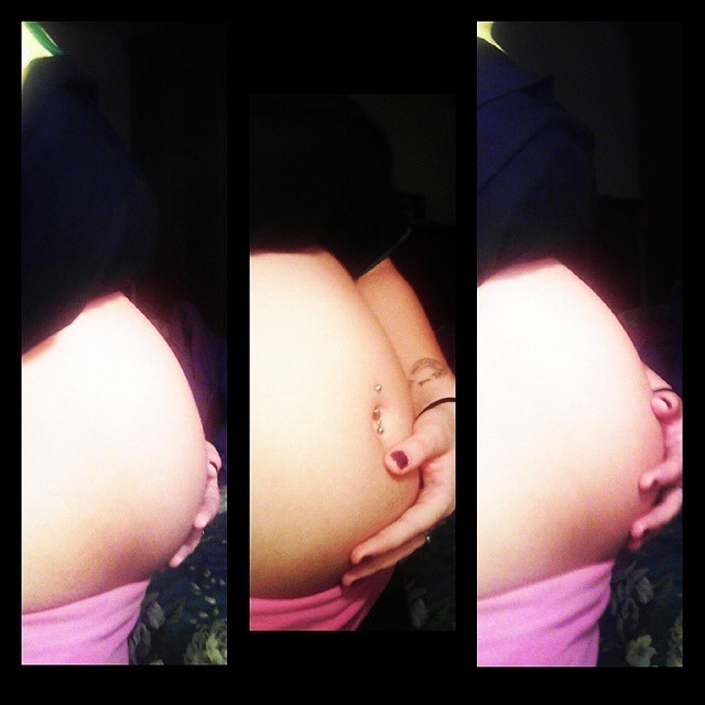 My belly at 14 weeks.