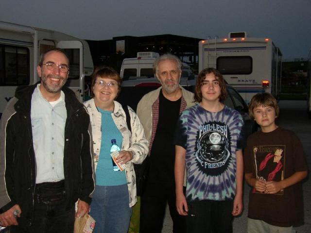 me with brother Christopher, Sister Bonnie, Seth and friend at CSN&Y concert, April 2006